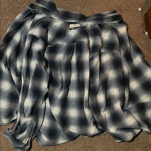 Wrangler Navy and White Checkered Shirt